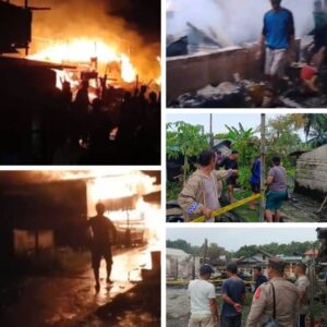 Si Jago Merah Ngamuk, Hanguskan Lima Rumah Warga Desa Sidua Awali Pulau Tello