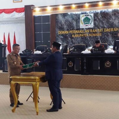 Rapat Paripurna DPRD Konawe Gelar Penyerahan Dokumen RPJMD Kabupaten Konawe Tahun 2025-2029